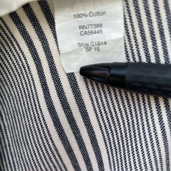 J.Crew Men's Gramercy Chino Shorts, Navy Stripe Size 36W - Picture 4 of 7